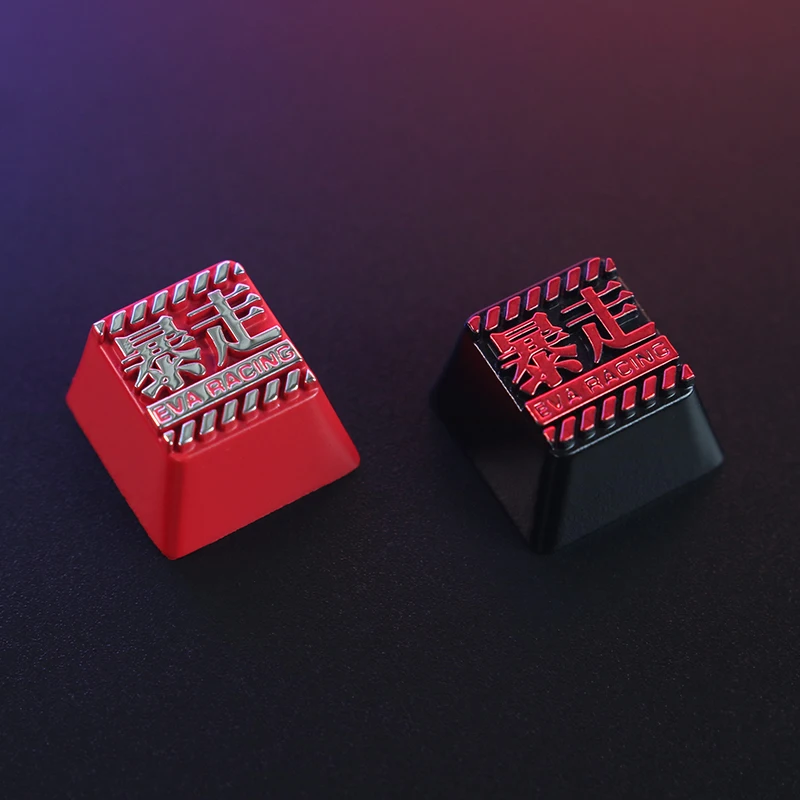 Keystone Eva Racing Artisan Keycap for Mechanical Keyboard 1 pc Zinc Aluminum Alloy Metal Customize Personalized DIY Game PC