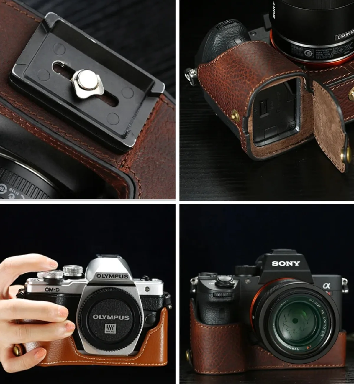 Vintage Echtes Leder Kamera Tasche Tasche Schutzhülle Abdeckung Basis Gürtel Für Fuji Fujifilm X-PRO3 XPRO3 XPRO2 X-PRO2