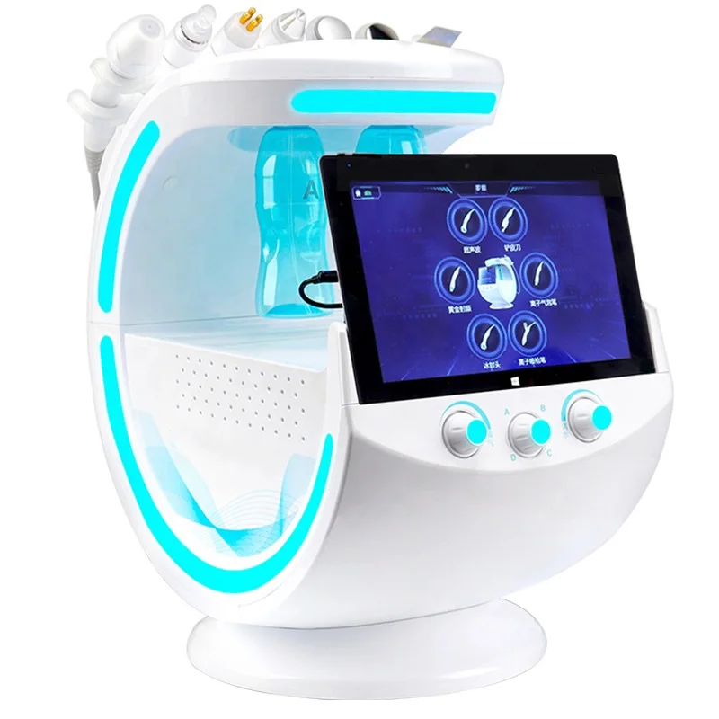 Multifunctional Beauty Apparatus Hydrogen Oxygen Small Bubble Skin Detector Ultrasonic Cleaner New