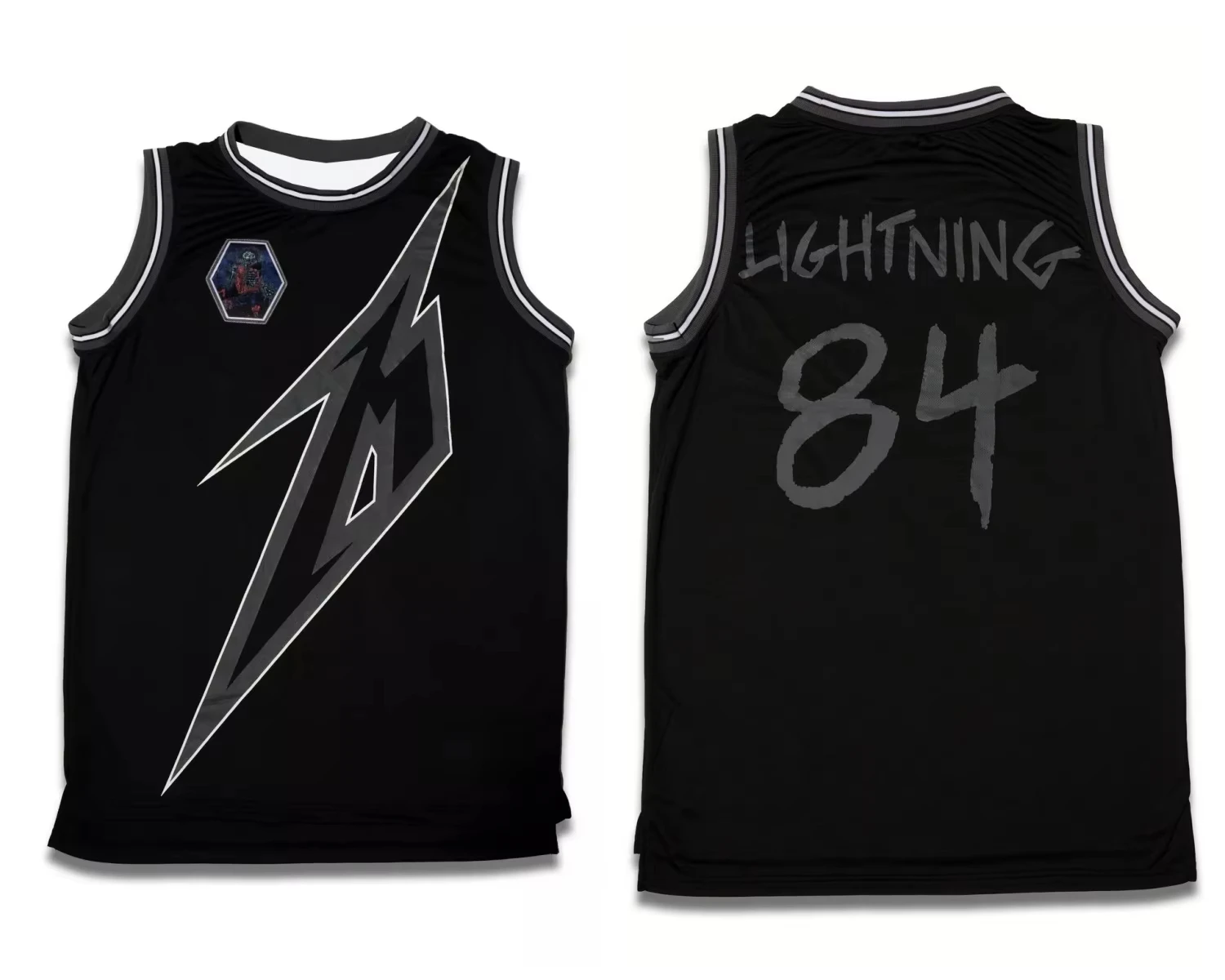Metallica World Tour Retro Basketball Jersey Men's Women's Summer Sports Vest Breathable Quick Drying Family Matching Clothing