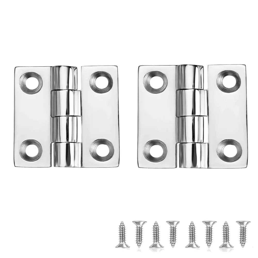 

Marine Stainless Steel Hinges, Boat Butt Hinges , 2 x 2 Inches (50 X 50mm), Heavy Duty 316 SS with Screws (1/2/4 Pcs)