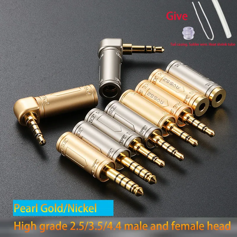 

3.5mm/4.4mm Jack Headphone Plug Stereo Universal Audio Making Pair/Extension Cable/Split In Two/Headphone Cable Connector AVSSZ