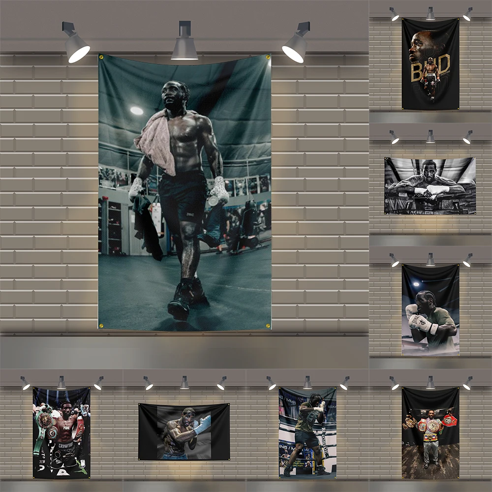 

T-Terence-CrawfordS UFC Boxing Legend Motivational Wall Poster Gym Tapestry Home Dorm Decor Inspirational Canvas Flag
