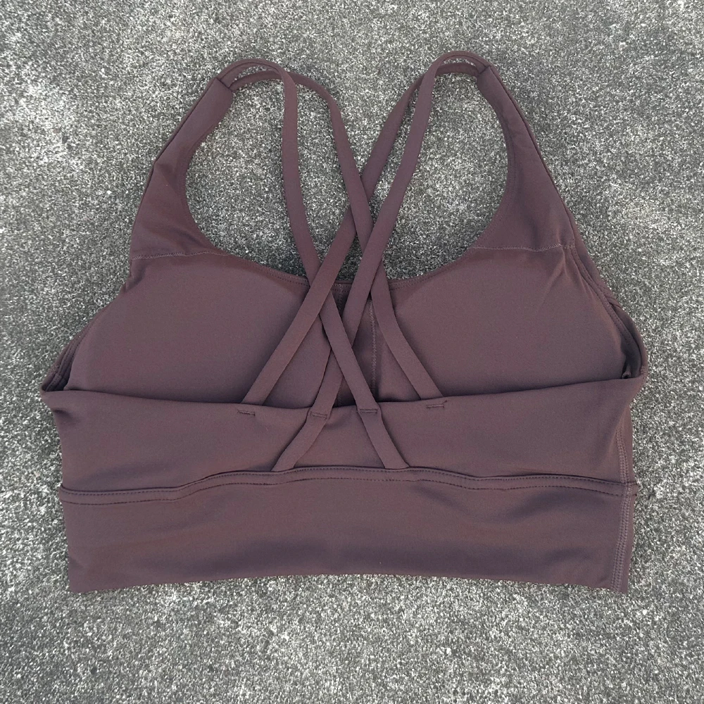 Women Sports Bra Sexy Criss Cross Straps Back High Support Impact Yoga Underwear Running Fitness Gym Padded Bralette image 3