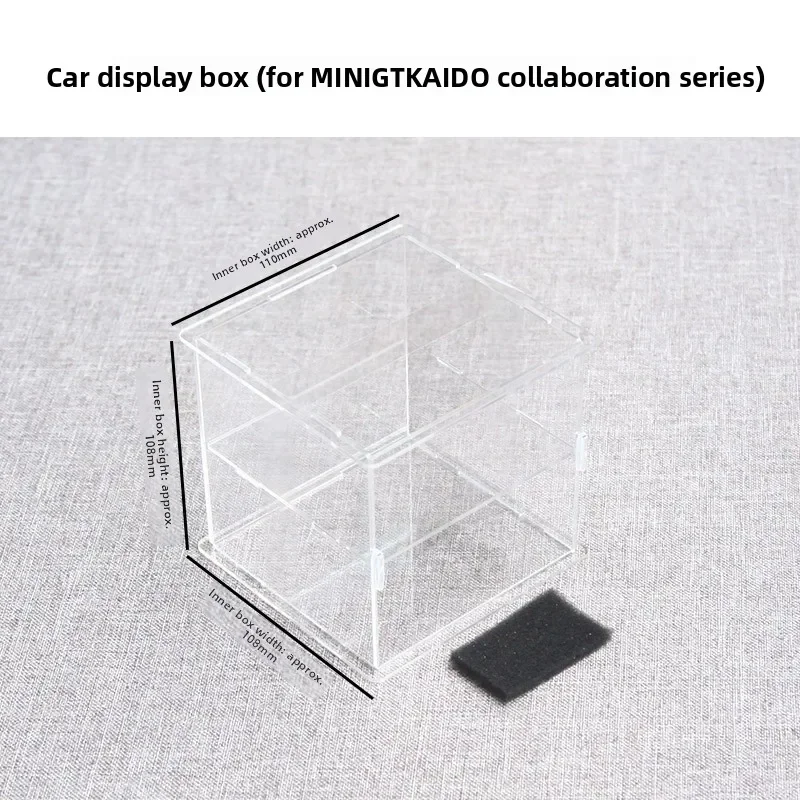 Double Layer Acrylic GT Model Car Box with Door Opening Feature Suitable for KAIDOHOUSE Brand Collectible Vehicle Models