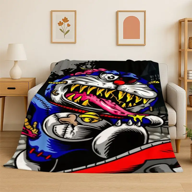 Dream D-Doraemon Cartoon Soft Flannel Throw Blanket,Warm Cozy Blanket for Bed,Couch,Sofa,Bedroom,Living Room,Travel,Camping Gift