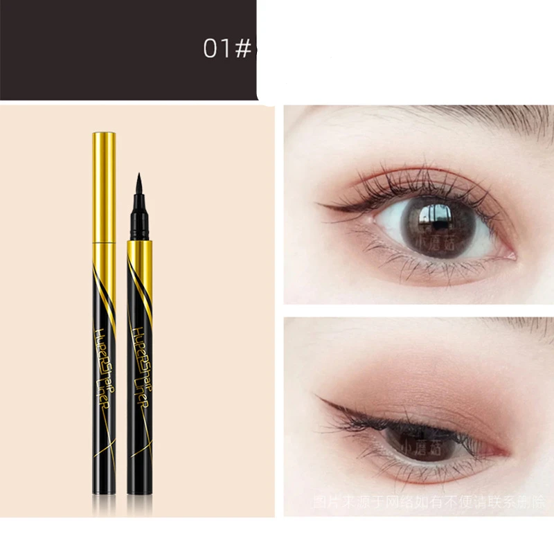 Lápiz líquido delineador de ojos, maquillaje suave, resistente al agua, larga duración, secado rápido