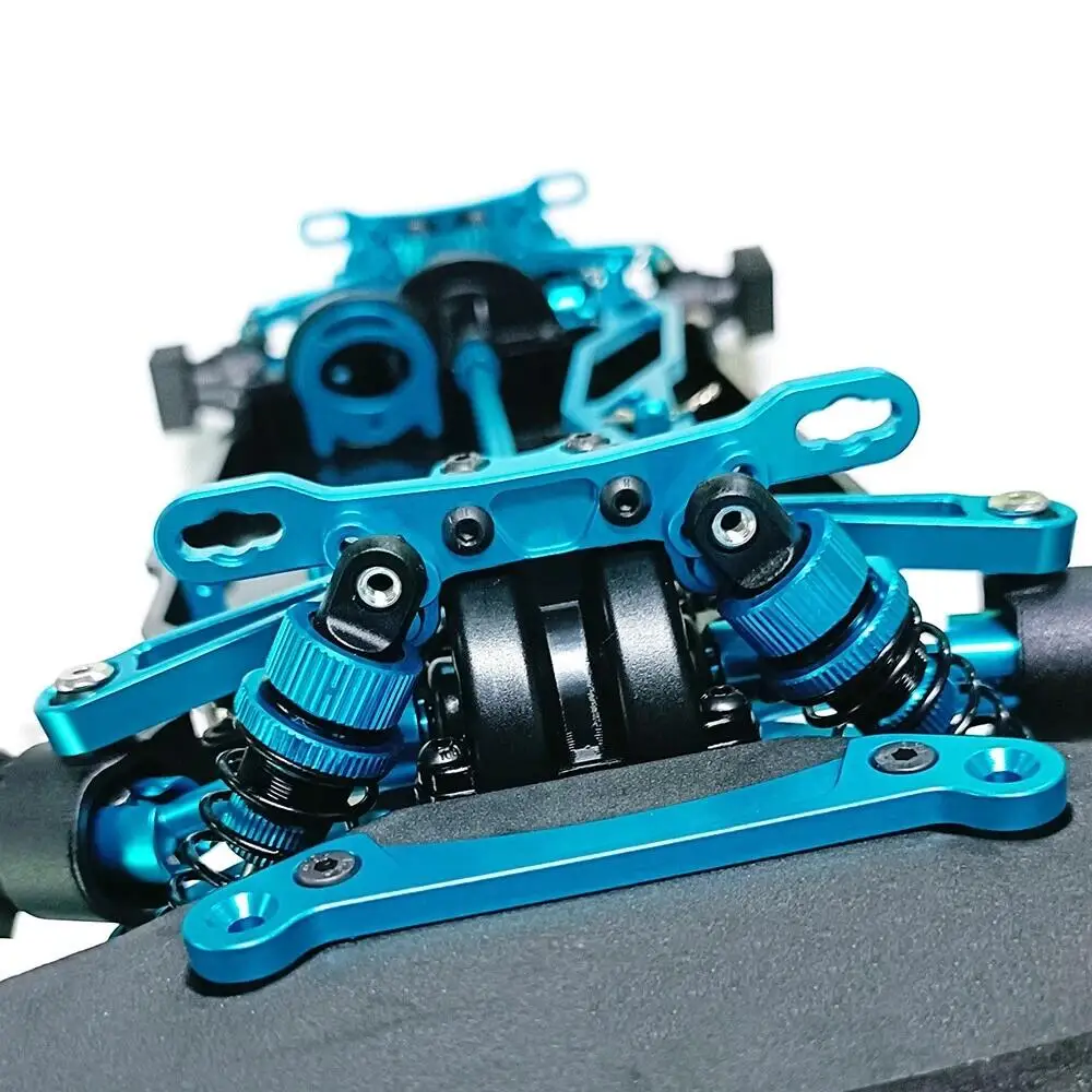 Metal&Plastic Chassis Frame Assembled Set for 1/10 Tamiya TT02 RC Model Car Kit