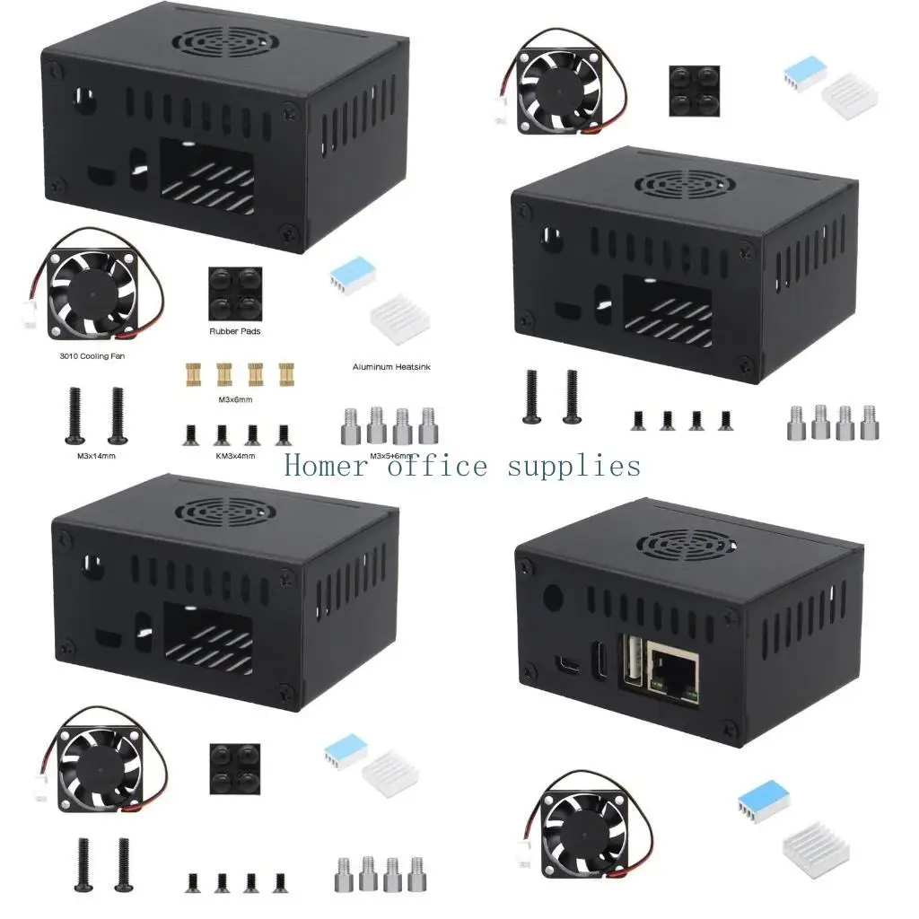 

K43B Metal Enclosure with Cooling System 3010 Fan Heatsinks for Orange Zero3 Board