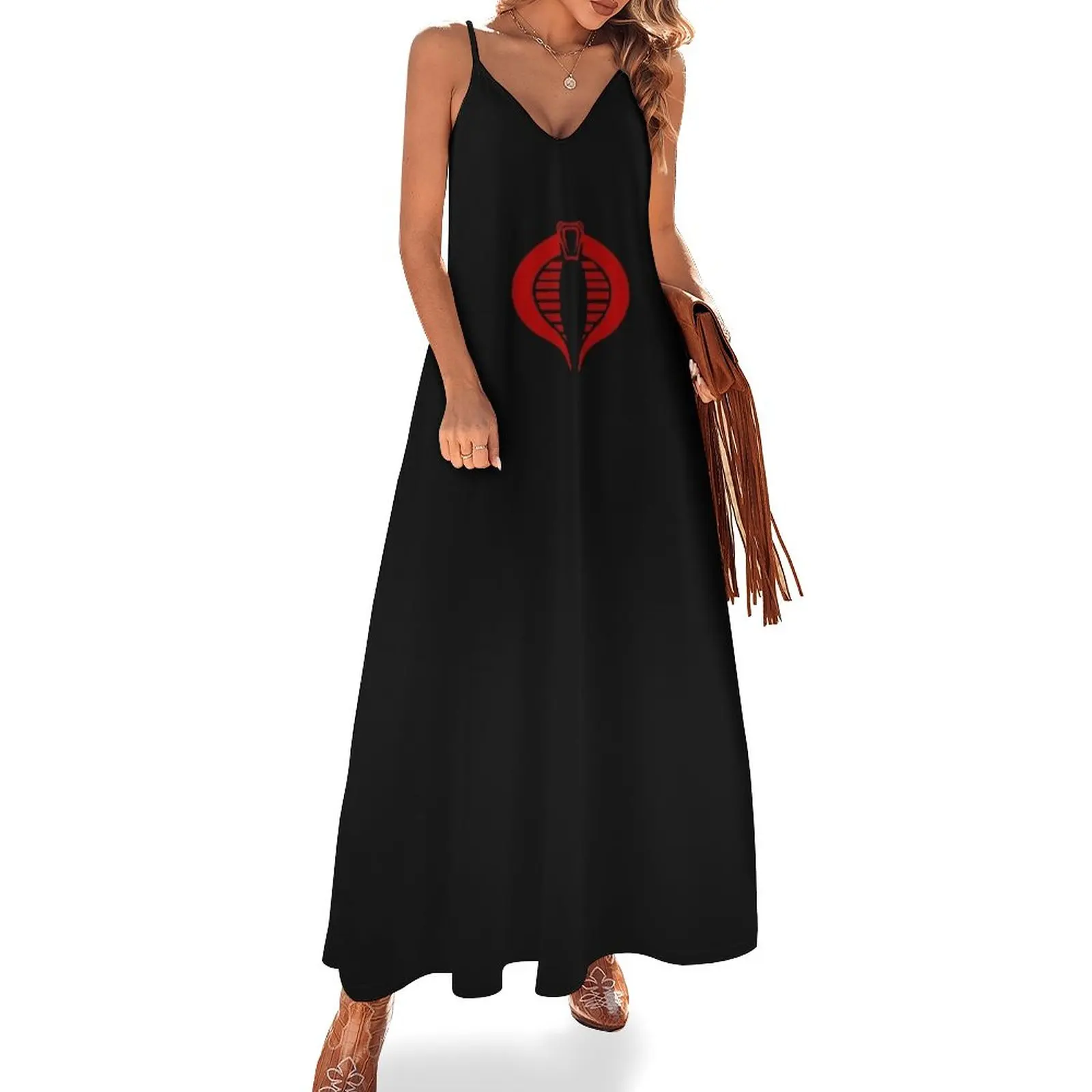 

Gi Joe Cobra Enemy Logo Sleeveless Dress summer dresses party dress women elegant luxury