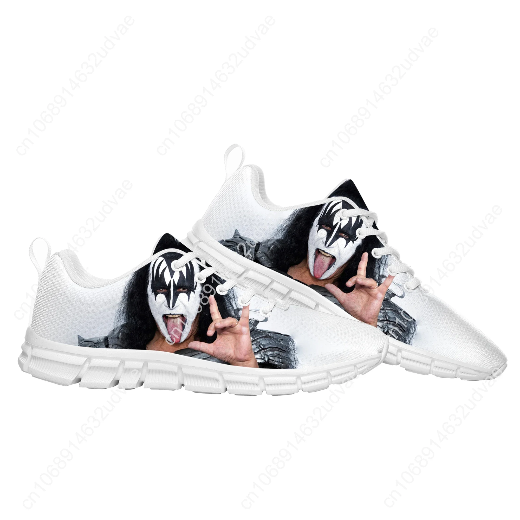 Gene Simmons Sports Shoes Mens Womens Teenager Sneakers Footwear Casual Custom Made Couple Shoes White