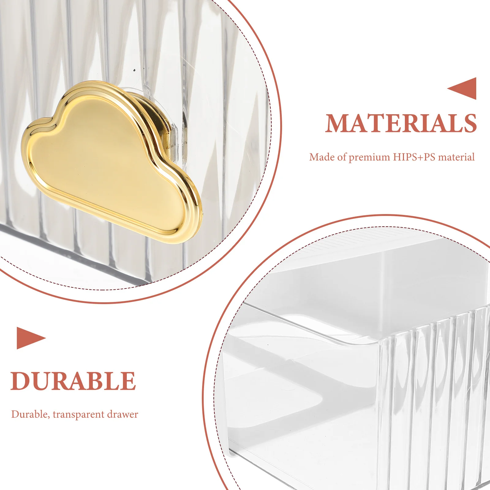 

Drawer Style Storage Box Transparent Multi-Layer Organizer For Cosmetics Sundries Stationery Home Office Container