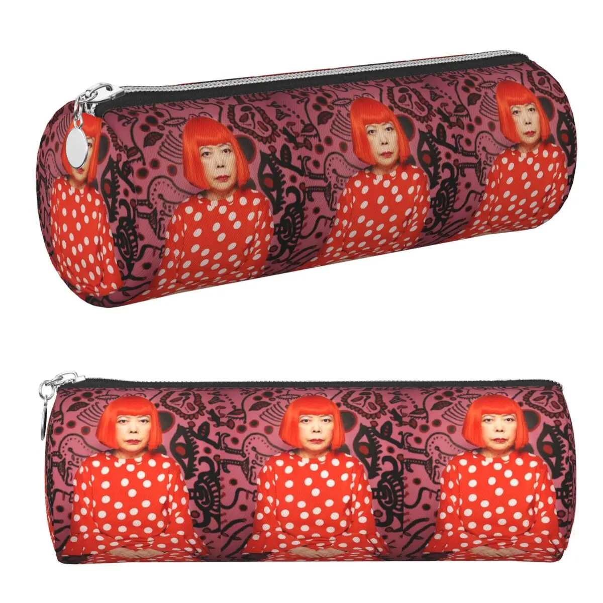 Yayoi Kusama Abstract Painting Pencil Cases Pencil Pouch Cylinder Pen Box Pencil Bag for Kids School