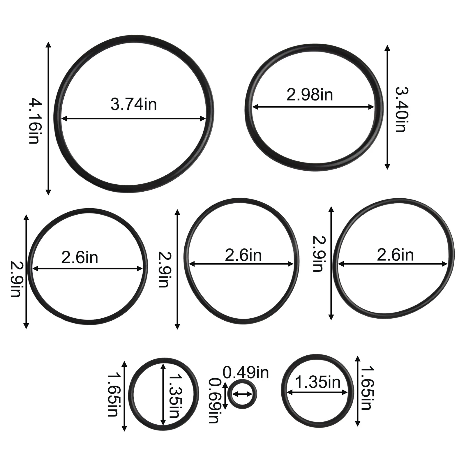 Leak Repair Kit O-Ring Seal Kit Comprehensive Coverage Easy Installation High Temperature Resistance Pool Maintenance