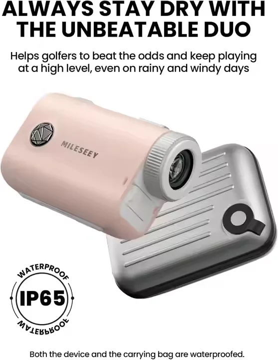MILESEEY PF1 Pink Outdoor Hand Held Laser Rangefinder With Golf Slope Compensation Golf Distance Meter Laser