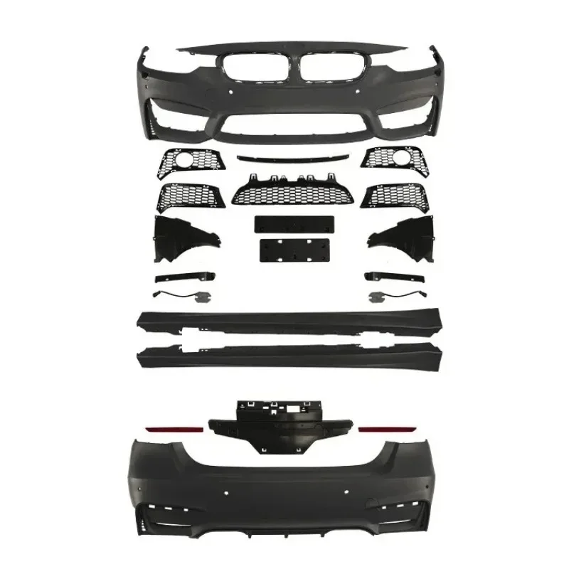 Car Parts Auto M3 Style Body Kit For 3 Series F30 F35 2013-2019 PP Material Car Bumper Front Rear Bumper Side Skirts
