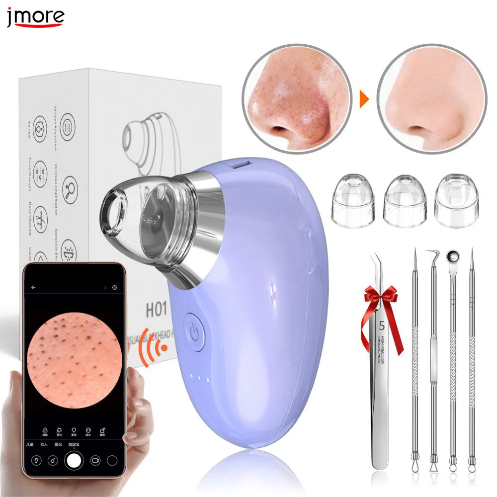 Extracteur de points noirs pour le nez, Machine de nettoyage des pores, aspirateur en profondeur, Rechargeable par USB, acné, boutons, aspiration sous vide, 2023