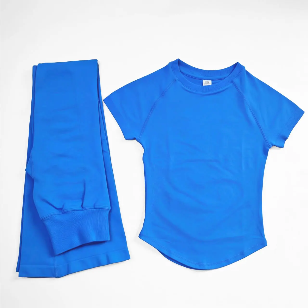 Impact Short Sleeve Top And  Impact Flares Yoga Sets 2 Piece Women Gym Clothes T-shirt & Pants Seamless Fitness Suit