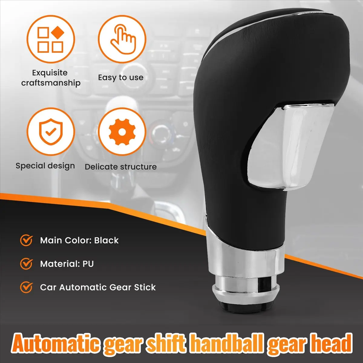 Super Sale Car Automatic Gear Stick Shift Shifter Lever Knob For Opel Vauxhall Insignia Black