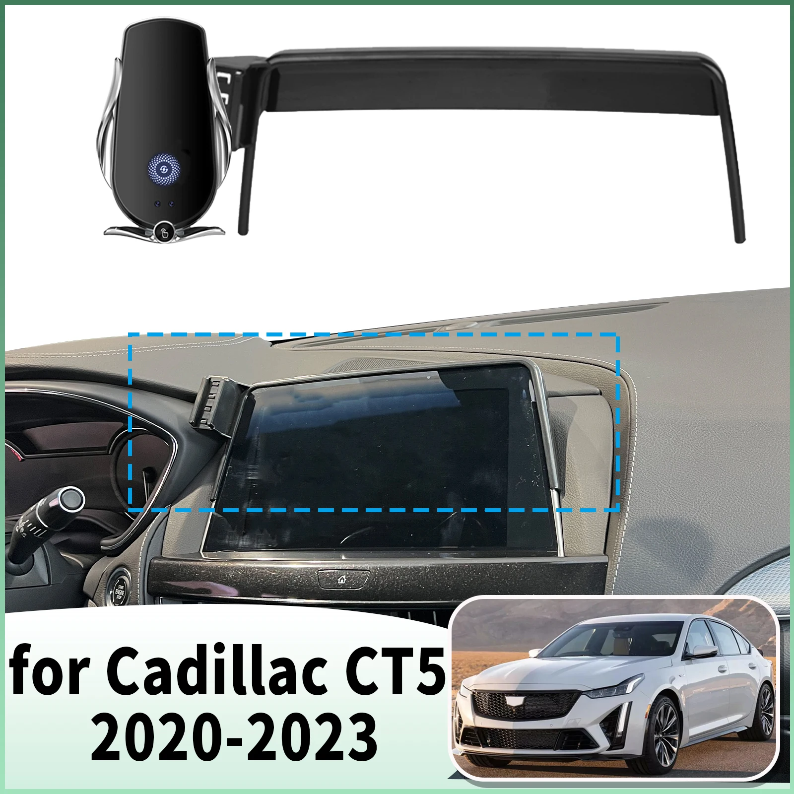 

fit for Cadillac CT5 2020 2021 2022 2023 Specific Dashboard Navigation Phone Holder Mount Design Car​​ accessoires