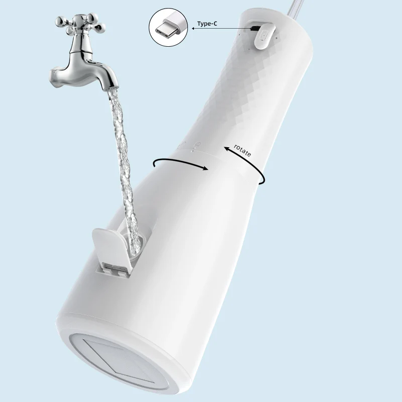 STLF USB Power Source Electric  for Oral Irrigator Cordless Water Flosser for Teeth Cleaning Oral Hygiene  Care Clea