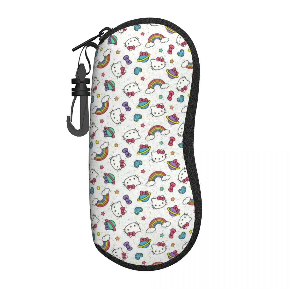 

Hello Kitty Lightweight Portable Glasses Pouch - Soft Shell Case with Zipper Closure for Sunglasses and Reading Glasses