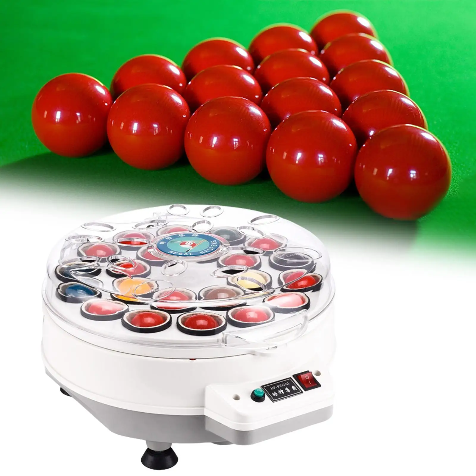 Pool Balls Cleaning Machine Supplies Equipment 46cmx30cm with Lid Multipurpose Billiard Ball Cleaner for 22 Billiard Balls Women