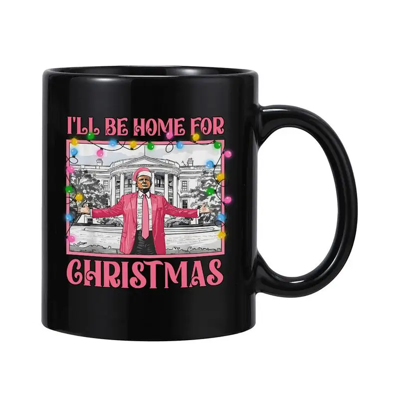 Christmas Coffee Tea Mug Trumps Mugshot Cup Breakfast Dessert Milk Mug Hot Cocoa Chocolate Mug Donald Trumps 2024 Campaign Mug