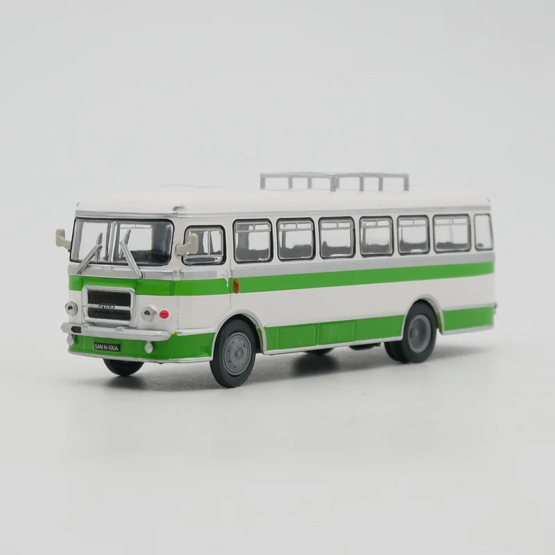 Diecast Ixo escala 1:72 Ist SAN H100A, autobús polaco, autobús, coche de aleación, modelo coleccionable, juguete para regalo, adorno de exhibición de recuerdo