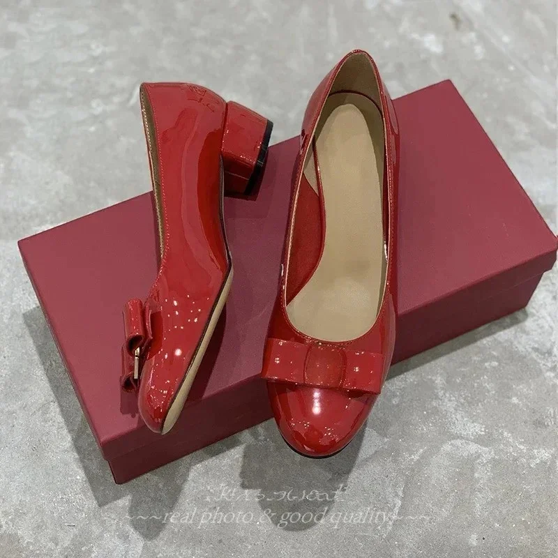 

2026 New Arrival Spring Handmade Genuine Leather Round-Toe Woman Loafers Mary Janes Zapatos De MujerBallet Dance Shoe