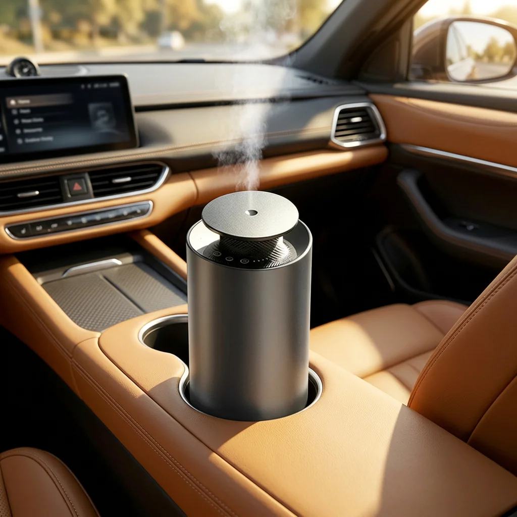 Factory Direct Car Perfume Diffuser AI Intelligent Two Fluid Nebulizer Alloy Anti Backflow Portable Silent FCC for Home Auto