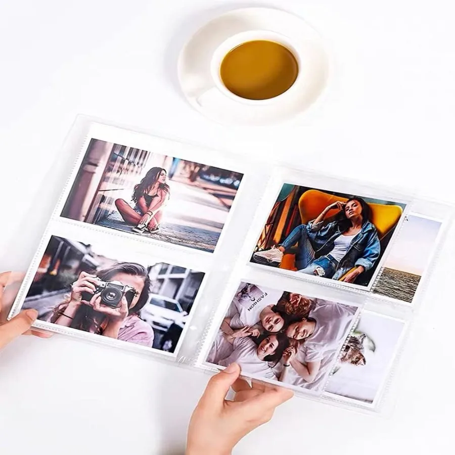 25 Pack Photo Album Refill Sheets Photo Sleeve Inserts for 50 Photos Photo Sleeves 5x7 7 Ring Binder Photo Pockets Each Photo P