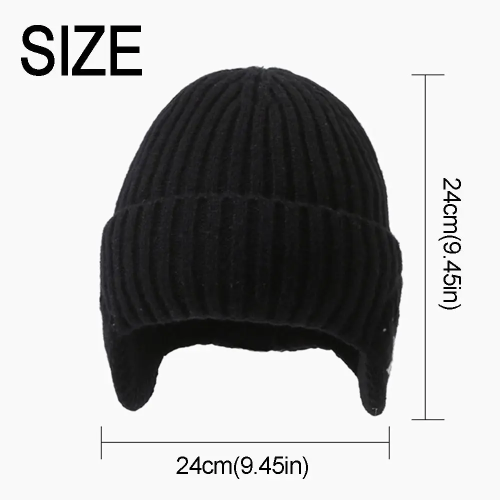 Universal Fit Thermal Winter Knitted Hat Insulated Thickened Fleece Ear Protection Hat Windproof Warm Knit Cap Hiking Adventures