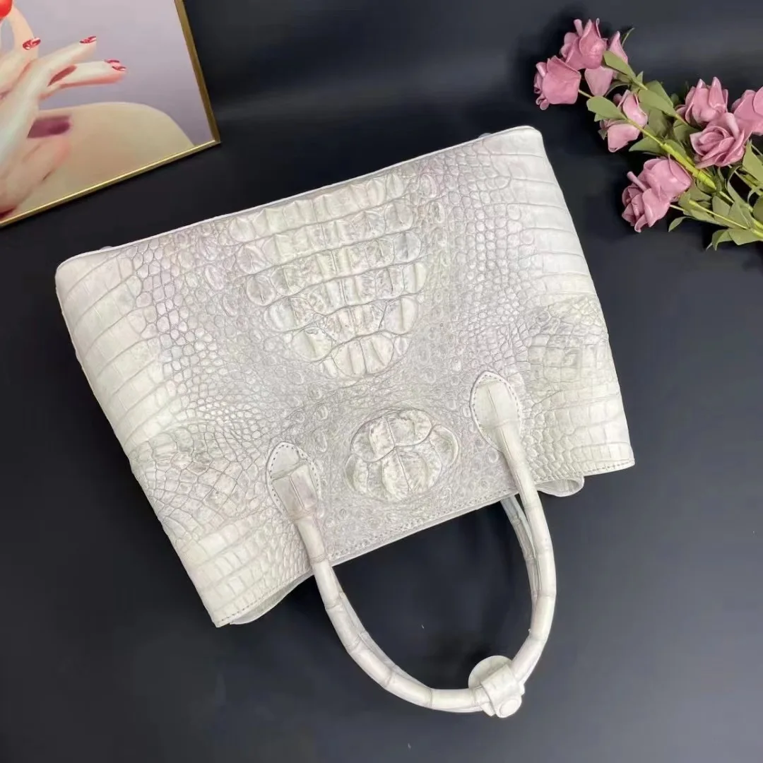 New Fashion Real Alligator Women Handbags Designer Crocodile Skin Leather Shoulder Bags Female Girl Brand Luxury Crossbody Bag