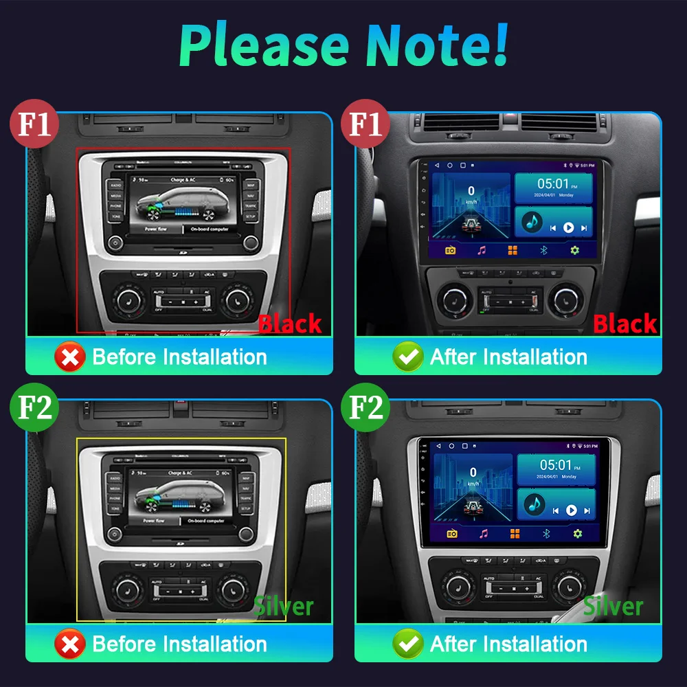 Android 14 For Skoda Octavia 2 A5 2004-2013 Car Radio Multimedia Automotiva Video Player Navigation 4G GPS CarPlay Touch Screen