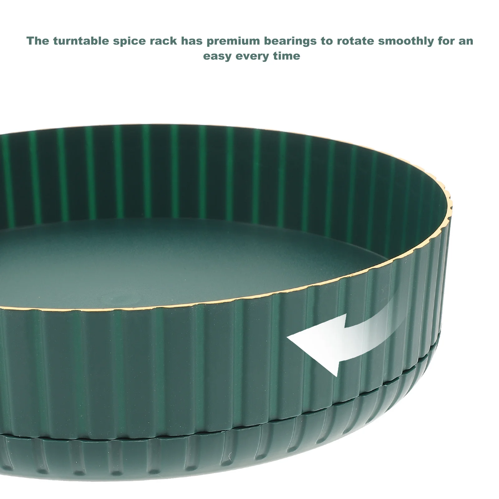 

Rotatable Spice Rack Household Organizer Smooth Turntable Stand for Kitchen Cabinet Countertop Seasoning Decorative Condiment