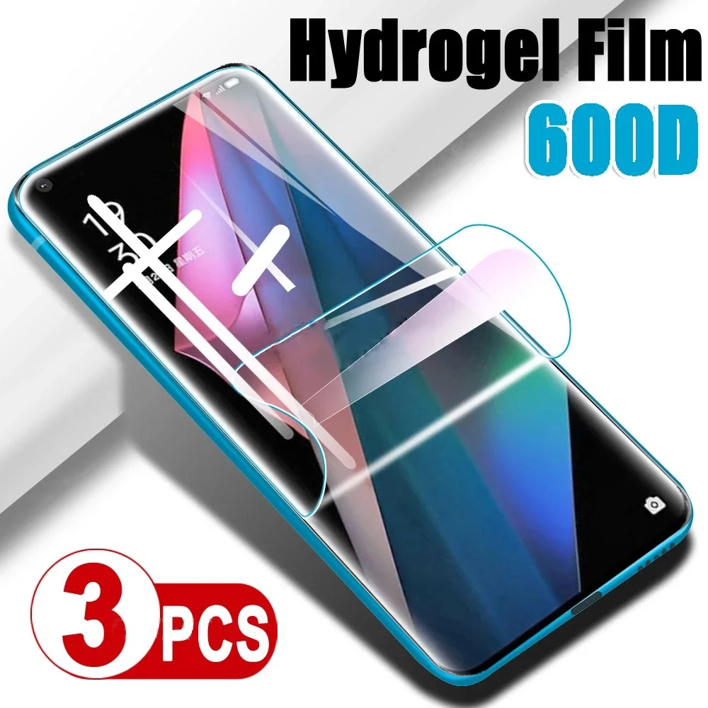 3PCS Screen Protector for Sharp Aquos 3 Basic Plus Auqos R2 R3 R5G R6 R7 V 6 Hydrogel Film On Auqos Sense 3 Lite 6 4 7 Plus Film