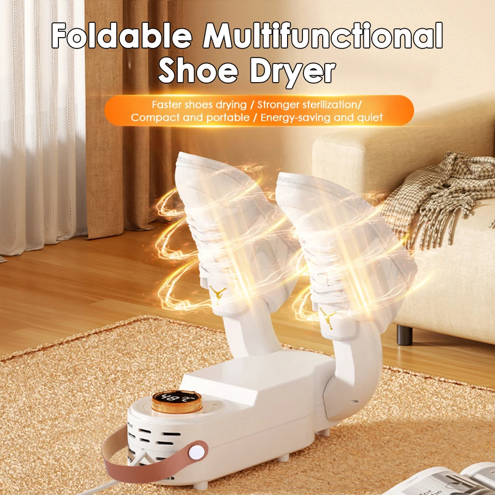 Sèche-chaussures électrique UV à séchage rapide, séchoir à chaussettes multifonction, désodorisant pour les bottes