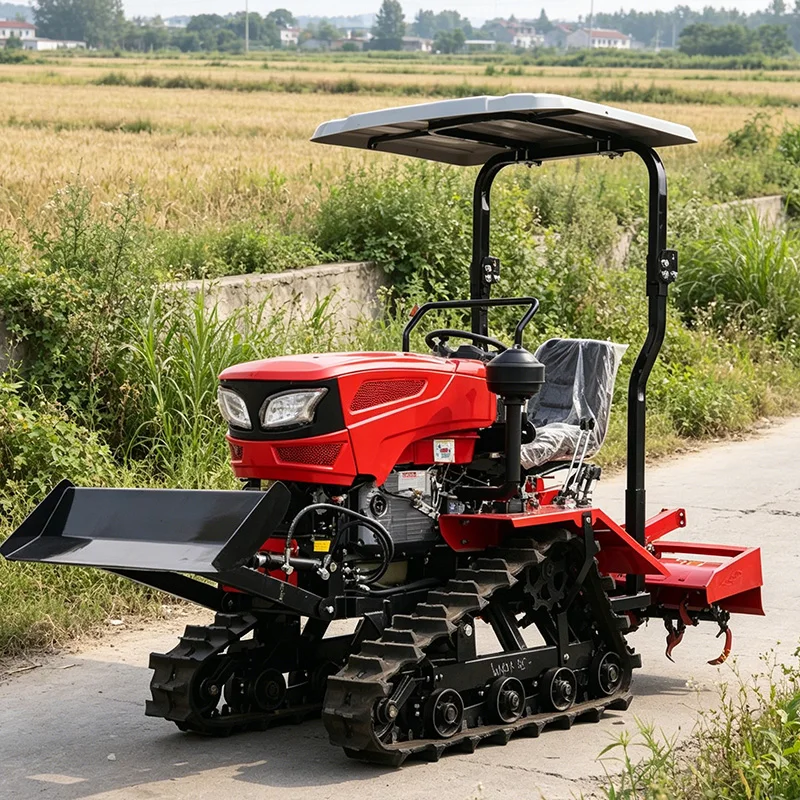 

Customized 35HP High-Horsepower Crawler Tractor, Crawler Rotary Tiller, Multifunctional Cultivator, Agricultural Plowing Machine