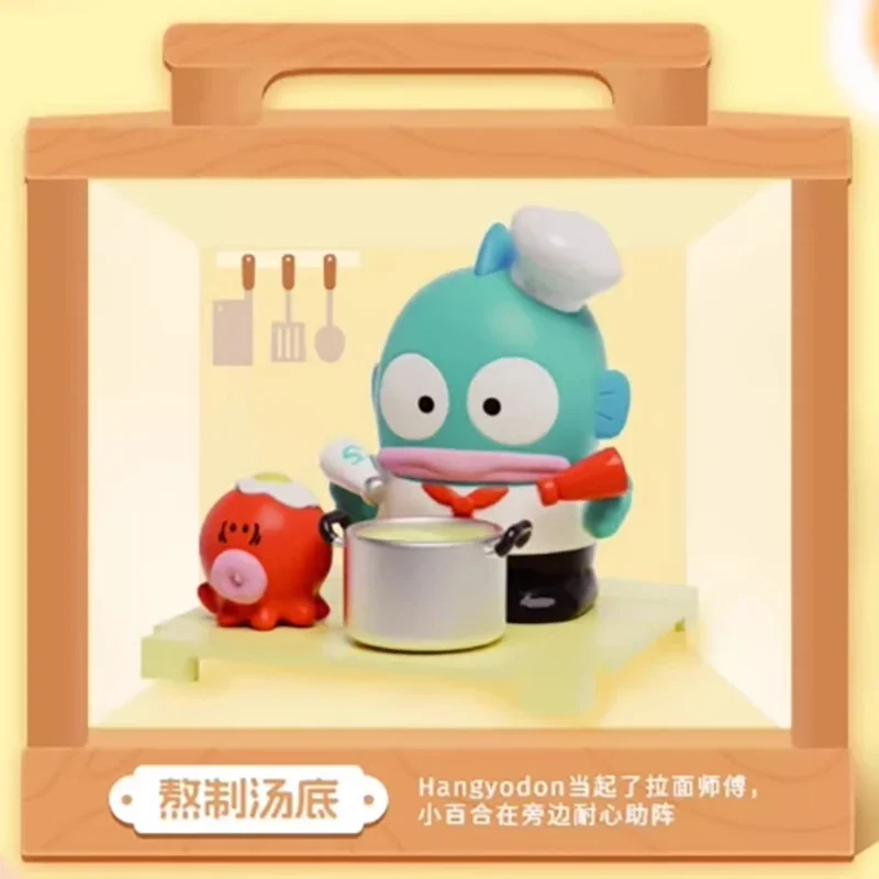 Hangyodon Flavored Noodles Restaurant 시리즈 블라인드 박스 입상 애니메이션 Pvc 모델 동상 인형 책상 장식 재고 있음