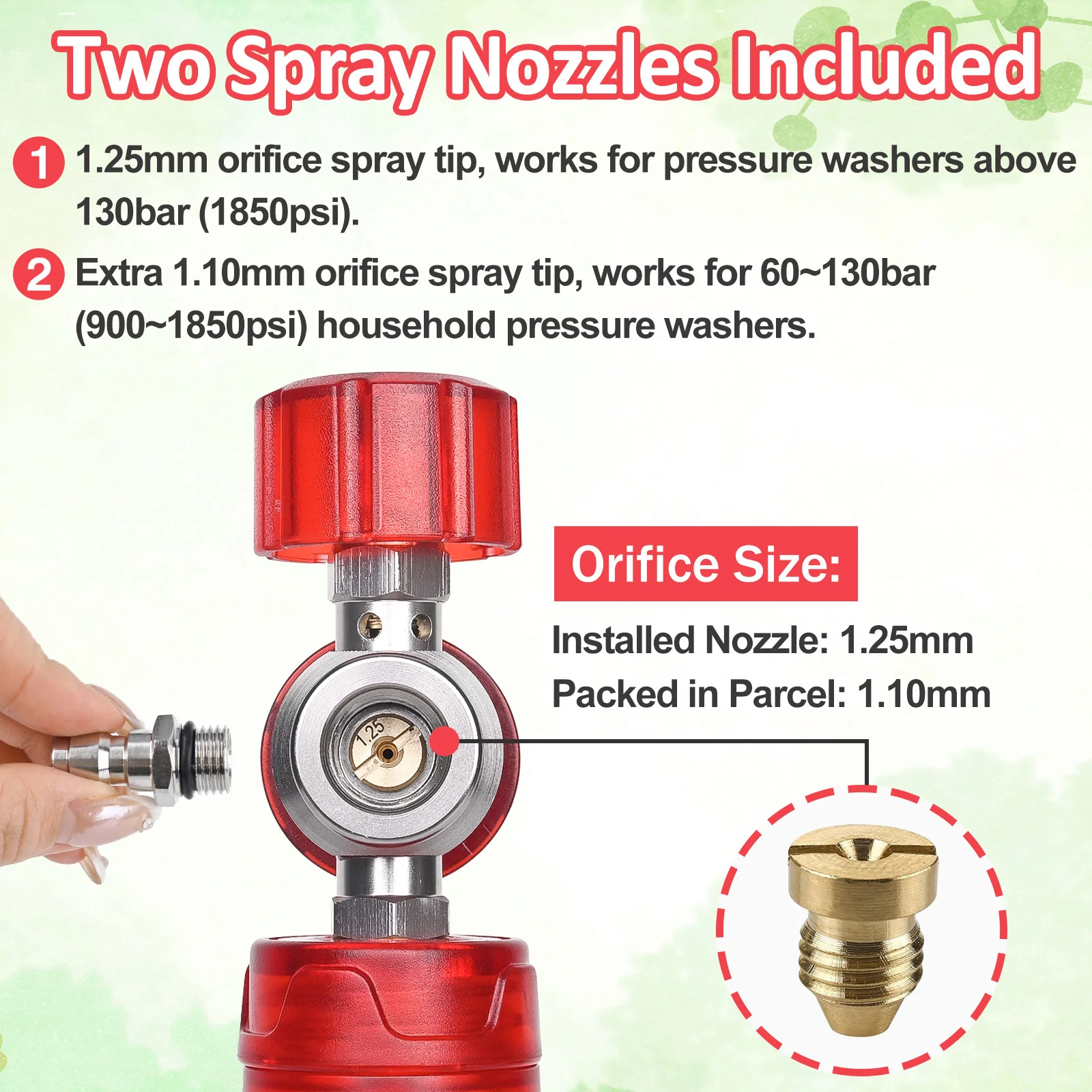 BEAR FORCE Upgraded Pressure Mini Foam Cannon Pro with 1/4" Quick Connector, 360°Adjustable Snow Foam Lance for Pressure Washer view 3