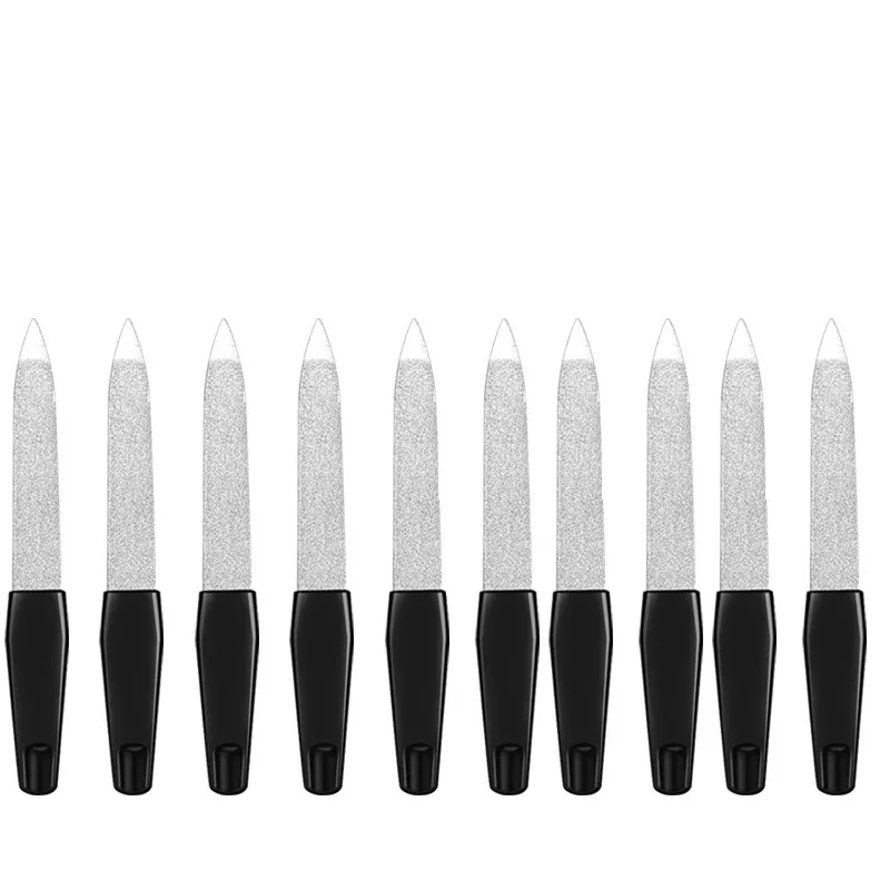 10PC Mini DIY Nail Art Professional Metal Nail Files Double Sided High Quality Manicure Pedicure Tools for Beauty Care