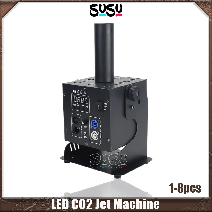

1-8 шт. сценическая машина Co2 Jet Smoke Machine Co2 Blaster Cannon ночной клуб Cryo Cannon DMX Jet для диско-клуба танцевального зала