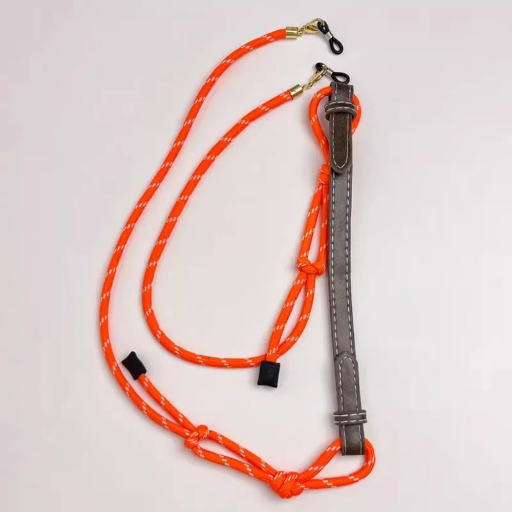 

Anti Fall Nylon Rope Glasses Chain Colorful Weave Eyeglass Lanyard Holder Straps Anti-lost Pu Leather Sunglasses Chains Girls