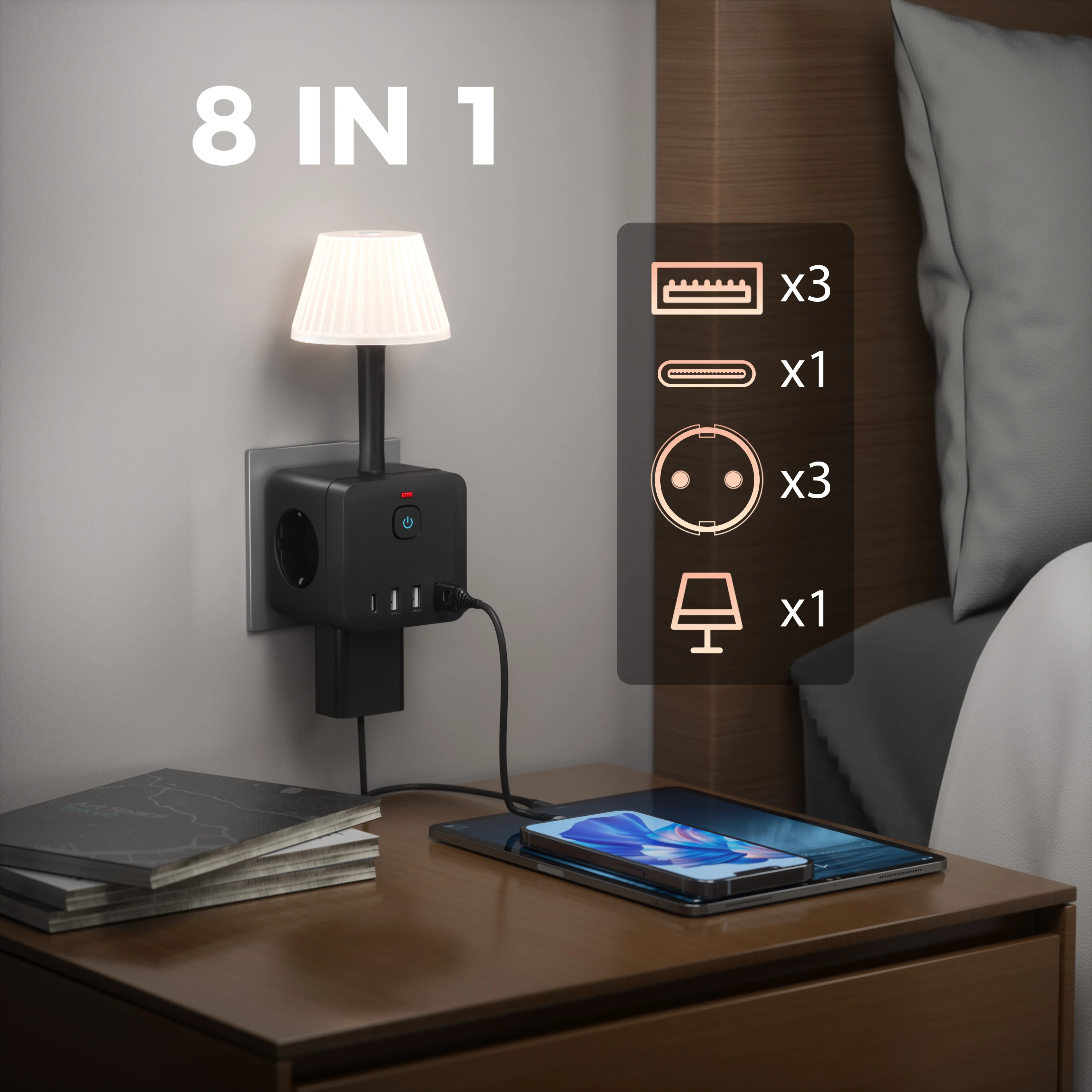 7-In-1 Eu Power Str… - image