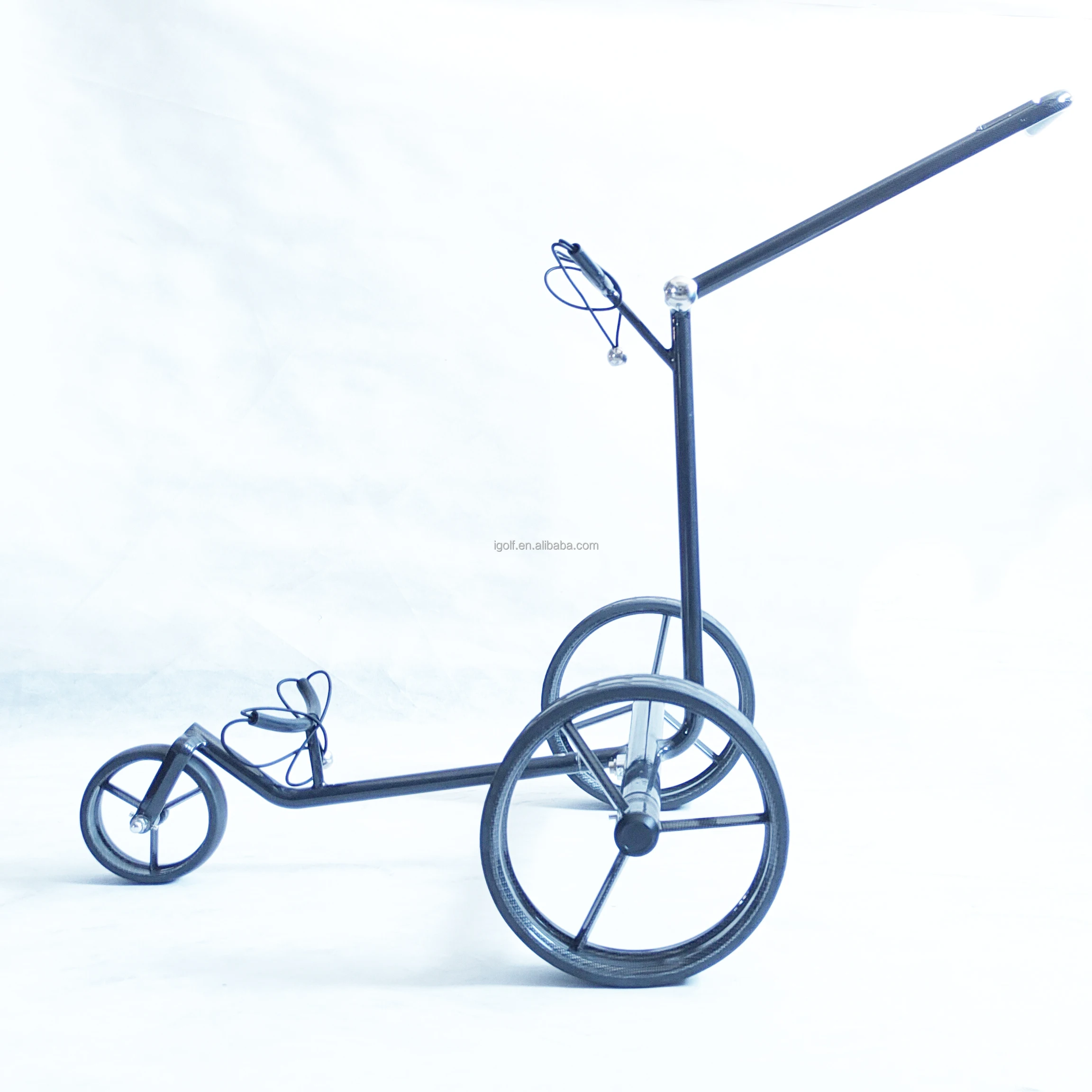 

Direct Sales Max800 3K Carbon Golf Trolley Manual Control With Free Rear Wheel Function