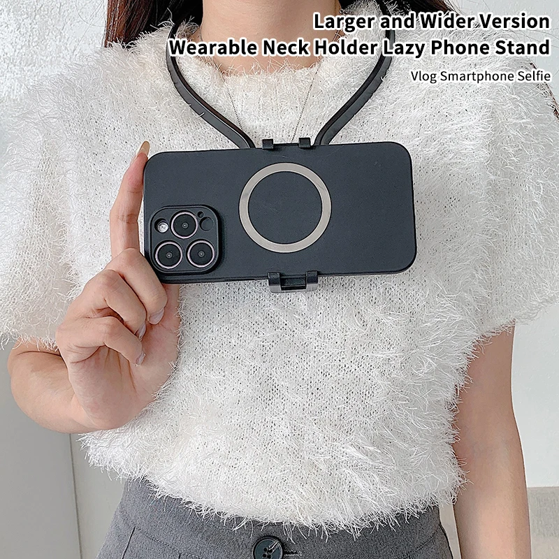 

【LM】Neck Holder Lazy Phone Stand For IPhone 16 15 14 13 Pro Max Samsung Xiaomi Outdoor First Angle Vlog Recording Selfie Bracket