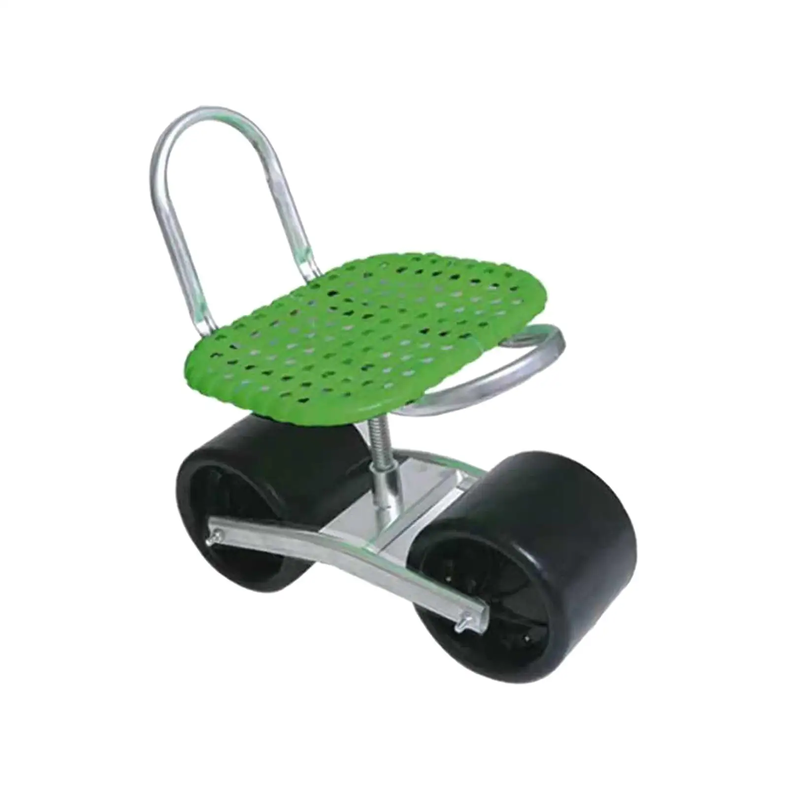 Rolling Garden Stool Cart with Wheels Adjustable Garden Work Seat 360° Rotating for Lawns Picking Yards Adjustable Swivel