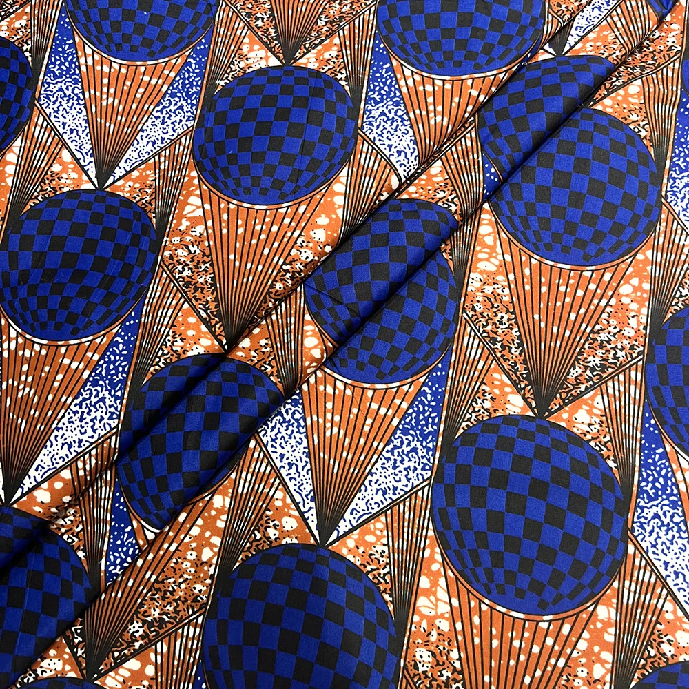 6 Yards Ankara Wax Fabric 2025 High Quality African Wax Print Fabric African Guaranteed Veritable Real Wax