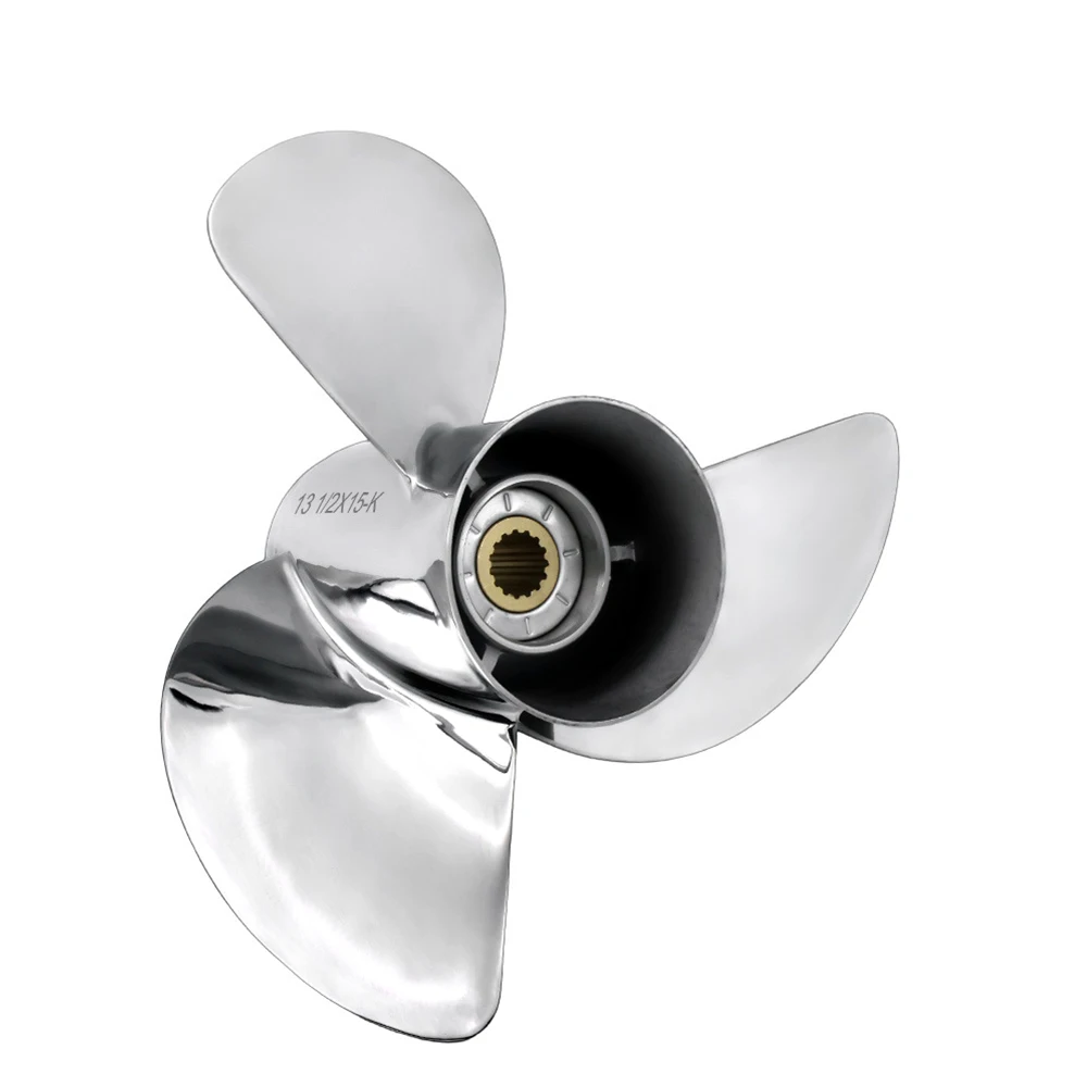 13 1/2 X 15-K 6E5-45947-00-EL Stainless Outboard Prop for Yamaha 60-115HP 15spl